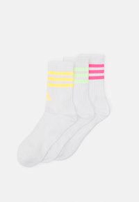 Adidas Performance 3STRIPES UNISEX 3 PACK - Calze Sportive - White/lucid Pink/green Spark/bianco - Foto 2