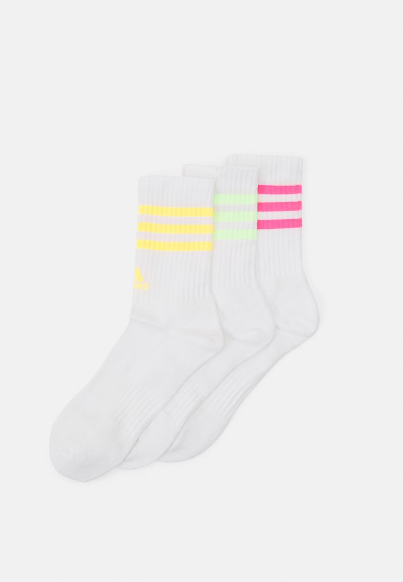 adidas Performance - UNISEX 3 PACK - Sports socks - white/lucid pink/green spark, Enlarge