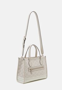 Guess SILVANA COMPARTMENT TOTE - Handbag - stone