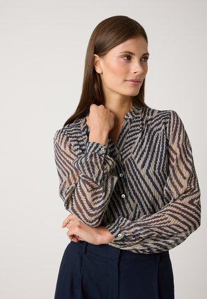 Hemdbluse - khaki marine