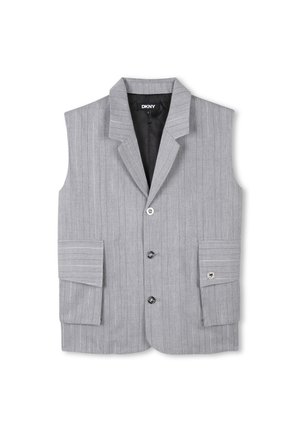 MANCHE À RAYURES - Veste sans manches - gris clair chine