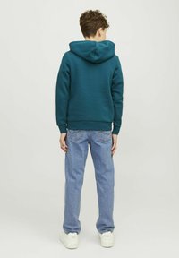 Jack & Jones Junior LOGO MINI - Džemperis ar kapuci - deep teal