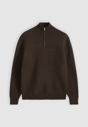 Levi's®, QUARTER ZIP - Svetrík - hot fudge heather