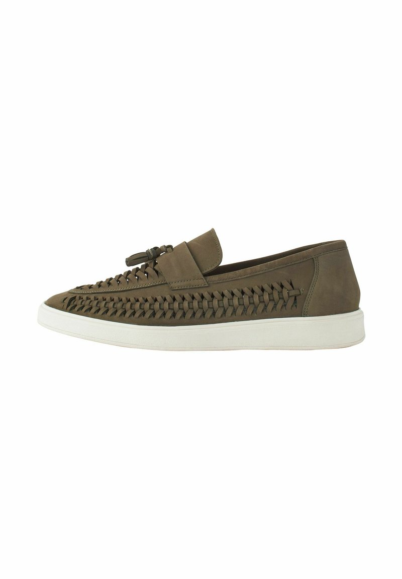 Next TASSEL REGULAR FIT - Polobotky - khaki green