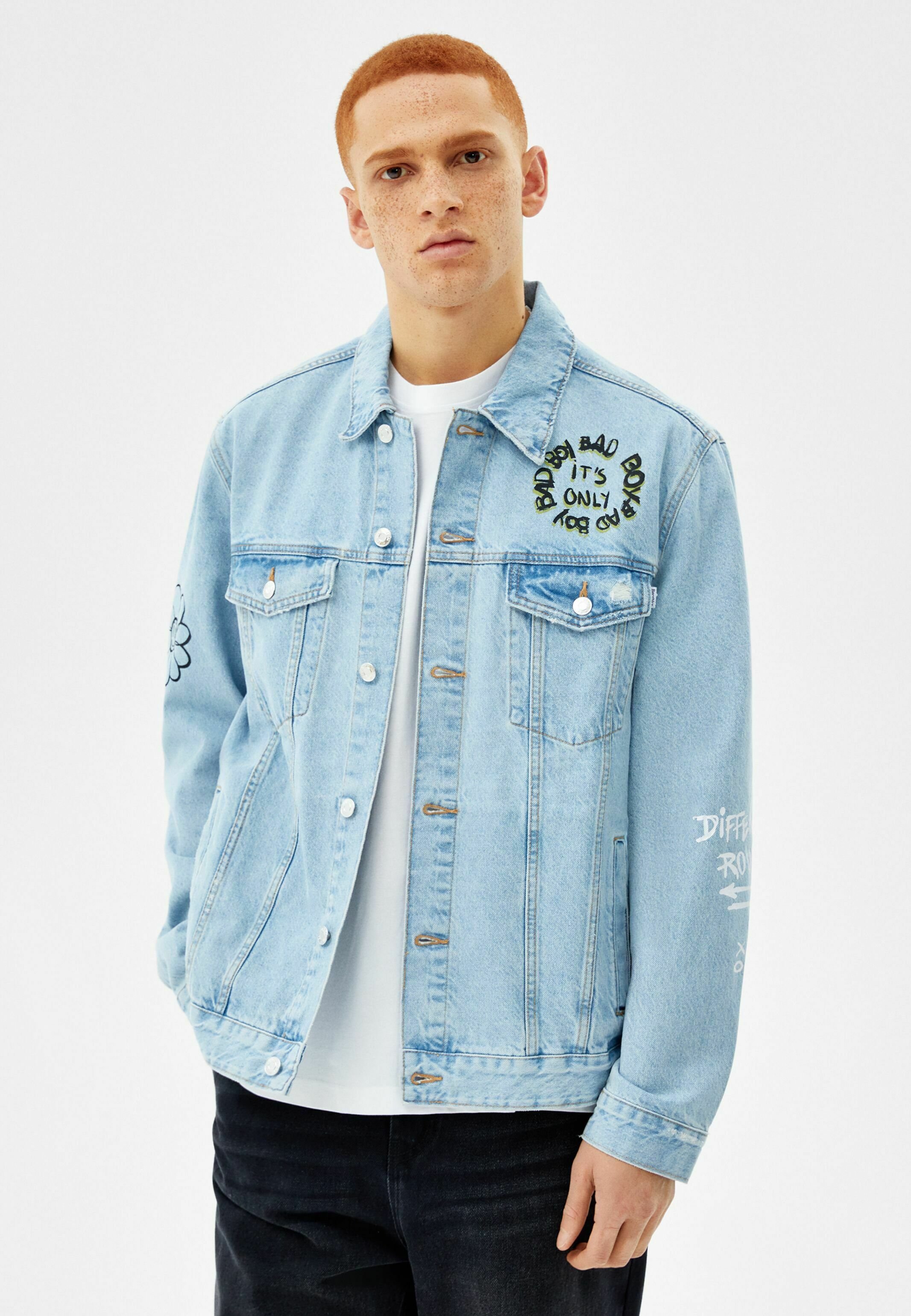 Bershka Denim jacket - light blue 