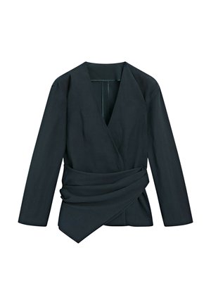 Massimo Dutti, LIGHTWEIGHT KIMONO WITH SASH DETAIL - Veste légère - dark blue