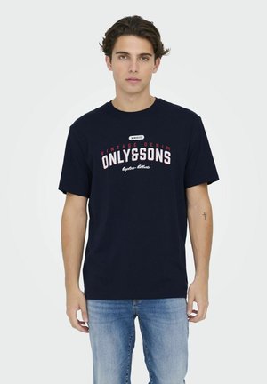 Only & Sons T-shirt con stampa - navy blazer