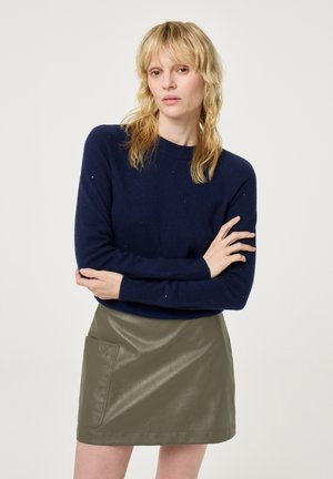 LIDI RHINESTONE  - Strickpullover - after midnight blue