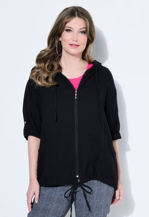 MIAMODA KOMFORT FIT, 3/4-ÄRMEL - Sweatjacke - black
