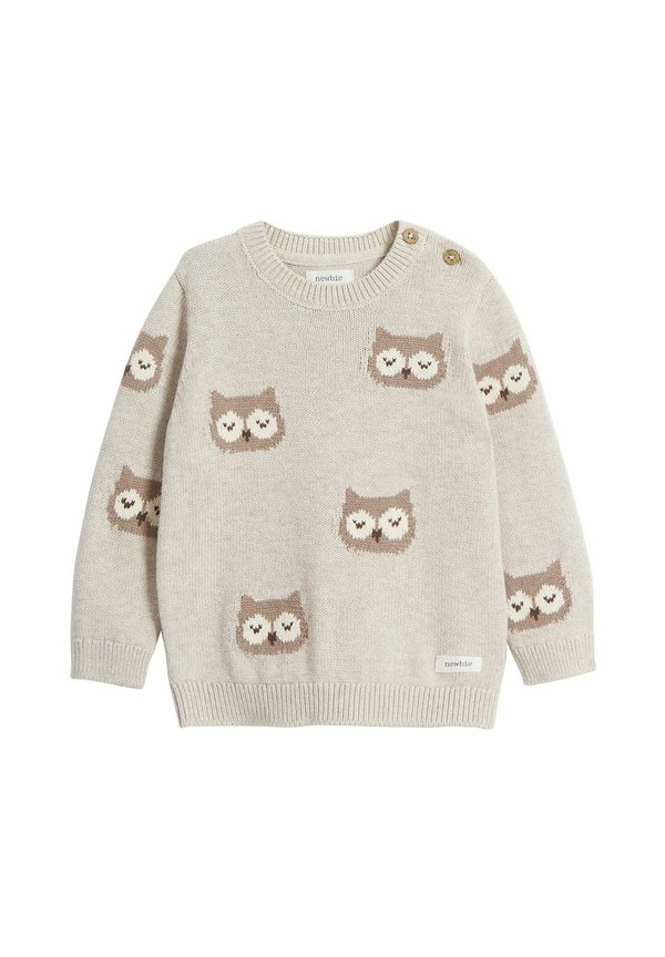 JACQUARD - Strickpullover - Beige mélange