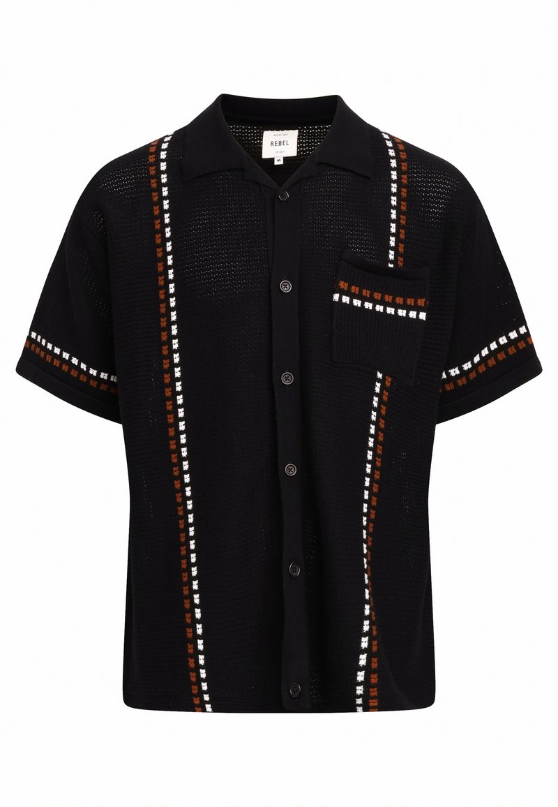 Redefined Rebel Overhemd zwart Redefined Rebel Overhemd zwart