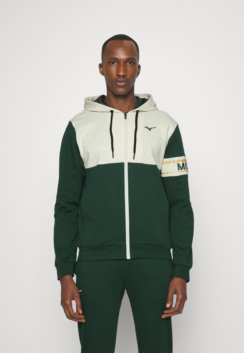 Mizuno ATHLETICS JACKET Zipup sweatshirt pineneedle/green