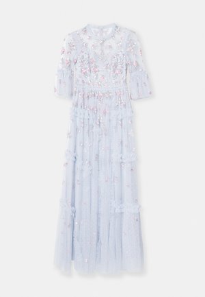 SHIMMER DITSY LONG SLEEVE GOWN - Robe de cocktail - cloud