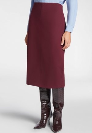 Jupe crayon - bordeaux
