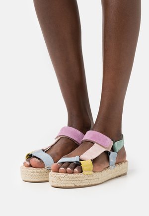 LEATHER - Espadryle - multi-coloured