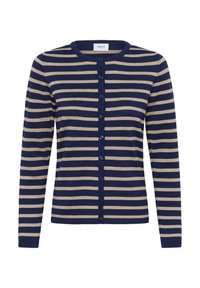 Unselected, navy peony greige stripe