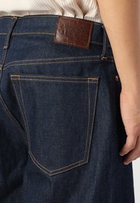 Abercrombie & Fitch BAGGY RAW  - Blugi largi - blue denim