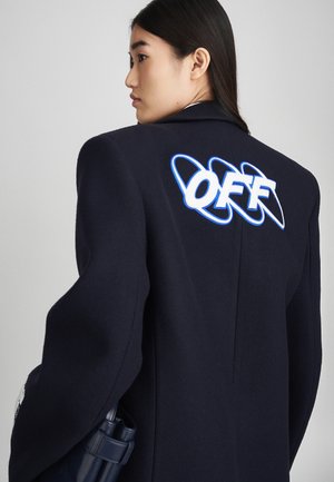 LONG COAT - Klasický kabát - blue iris/white