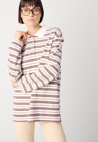Mos Mosh STRIPE - Bluză polo - brunnera/blue