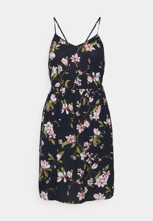 PCBEAUTY STRAP TIE DRESS - Denní šaty - maritime blue