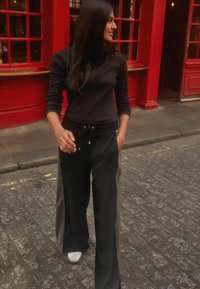 Next SIDE STRIPE - Verryttelyhousut - black