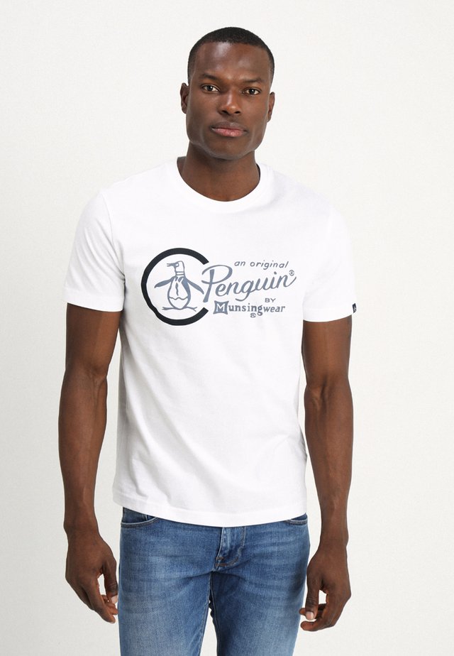 COMBO LOGO TEE - Print T-shirt - bright white