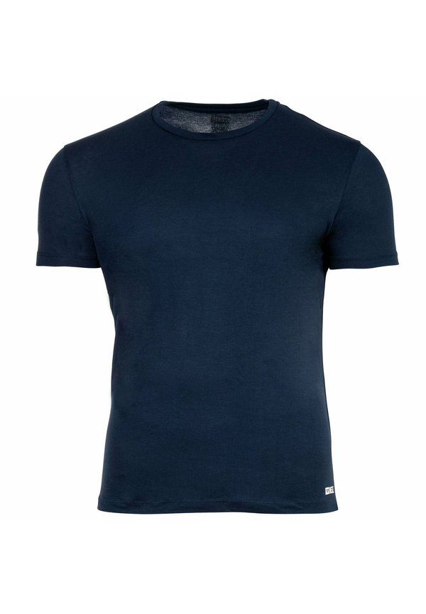 Basic T-shirt - schwarz blau weiß3