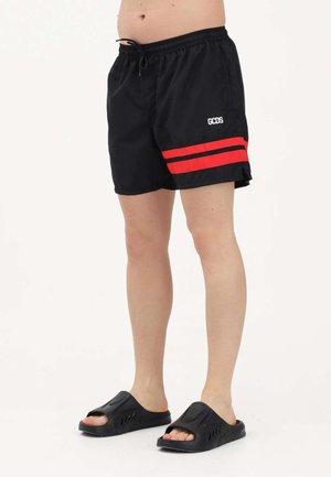 GCDS, LOGO REGULAR SWIM SHORTS - Shorts da mare - black
