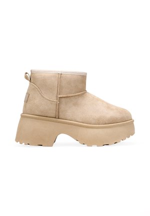 CON TACÓN - Snowboot/Winterstiefel - beige