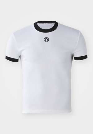 MOON LOGO FITTED UNISEX - Základné tričko - white