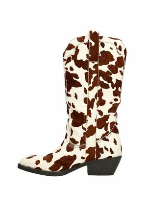 MIT KUHMUSTER - Cowboy-/Bikerlaarzen - multi brown