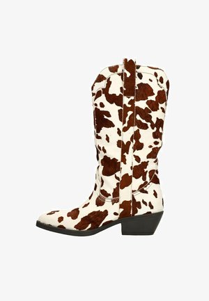 MIT KUHMUSTER - Cowboy-/Bikerlaarzen - multi brown