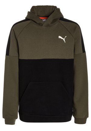 Puma STYLE - Felpa con cappuccio - olive night