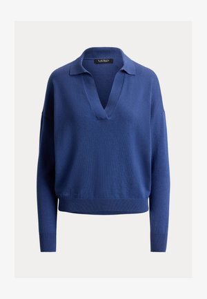 Lauren Ralph Lauren, COTTON-MODAL POLO SWEATER - Džemper - inky blue