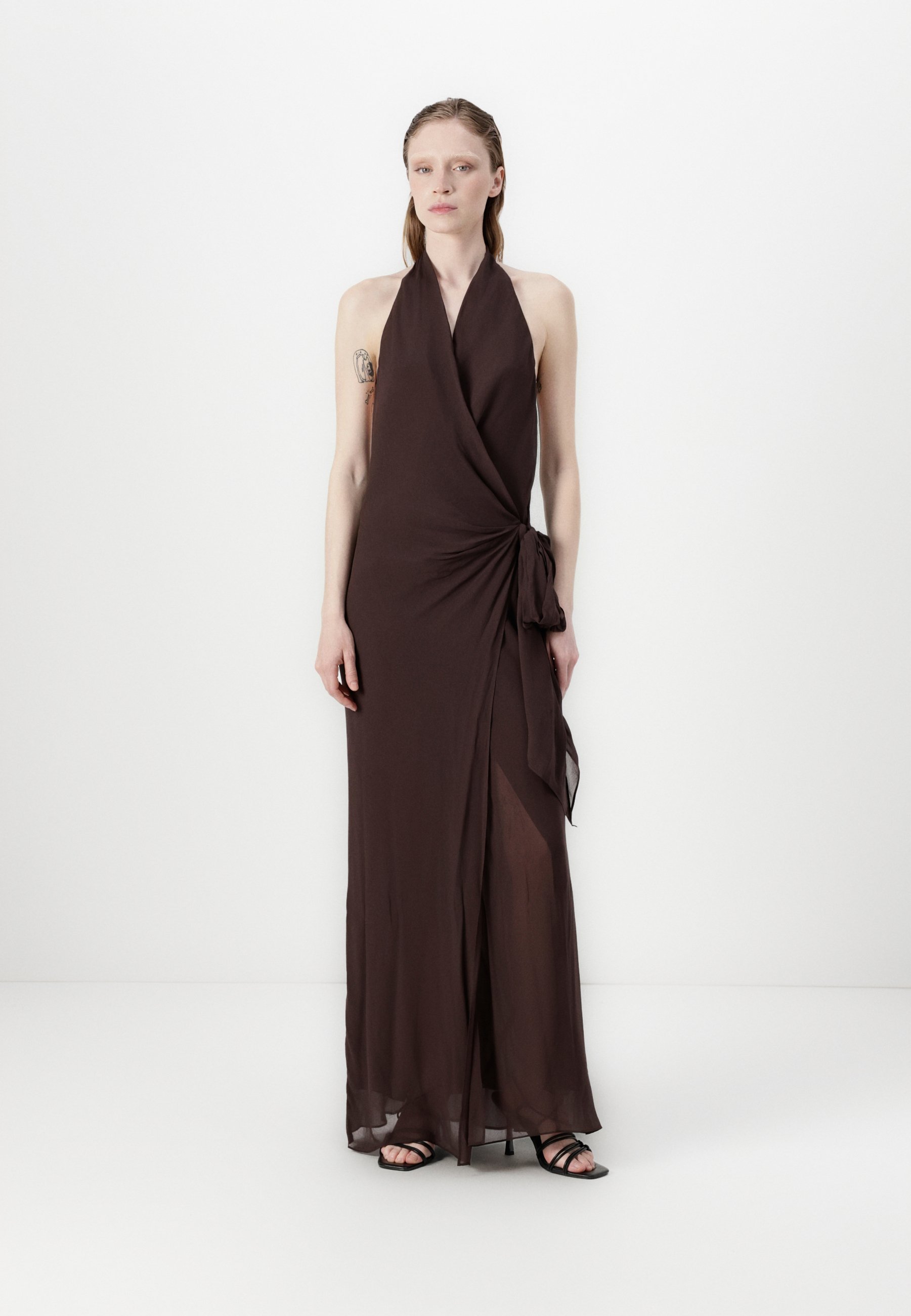 Bec + Bridge SONEVA WRAP DRESS - Occasion wear - dark choc/dark brown
