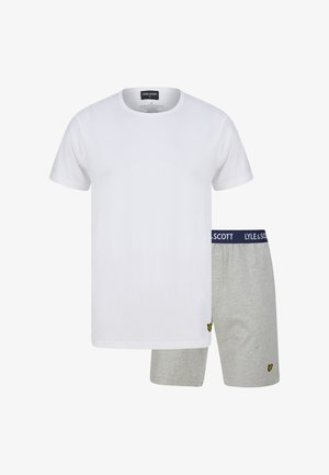 Lyle & Scott, CHARLIE-9003 SET - Pyjama - bright white light grey marl