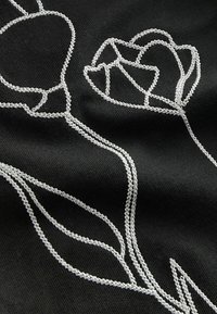 Next TEXTURED SHORT SLEEVE - Skjorter - black white print