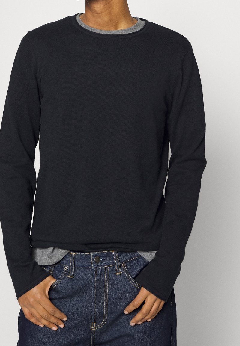 Jack & Jones Stickad tröja - dark blue
