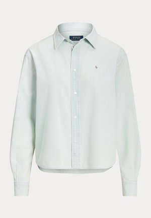 CROPPED BOXY CHAMBRAY SHIRT - Cămașă - chambray