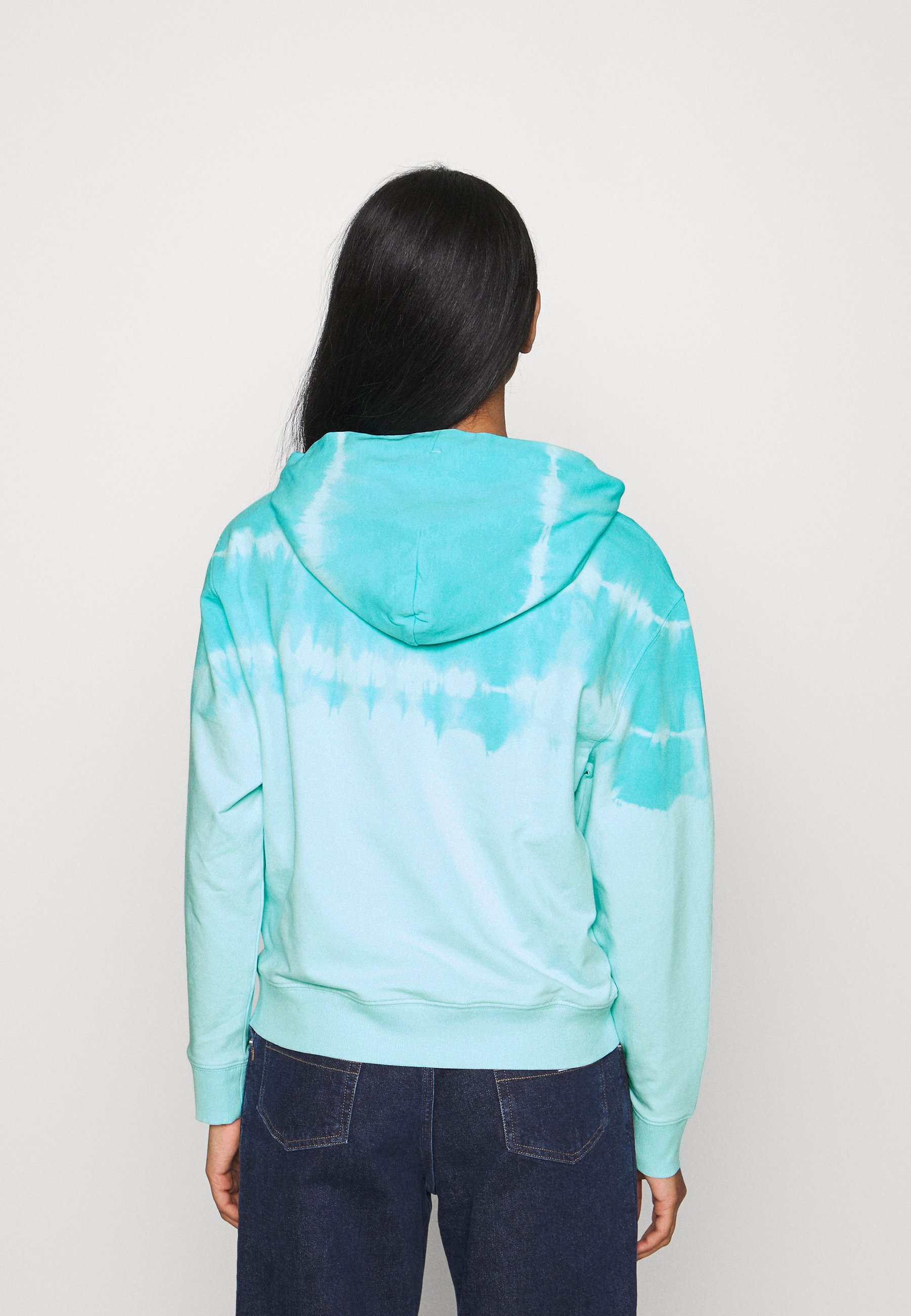 light green tie dye hoodie