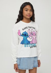 Terranova CON STAMPA STITCH® - Maglietta a manica lunga - bianco lana