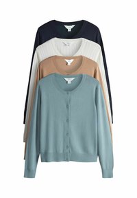 4 PACK CABLE - Vest - navy blue/blue/brown/cream
