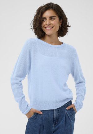 Striktrøje - powder blue