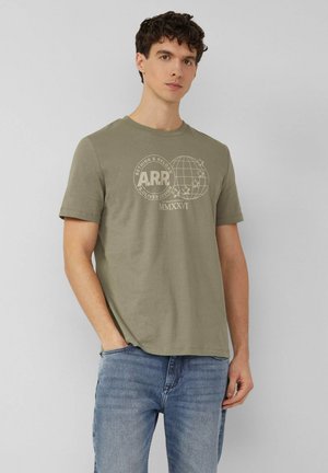 T-Shirt print - olivgrün
