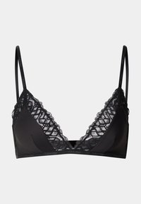 WIRE FREE TRIANGLE SOFT STRETCH LACE - Triangel BH - black