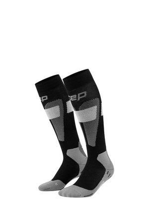 SKI MERINO TALL - Kniestrümpfe - black/grey
