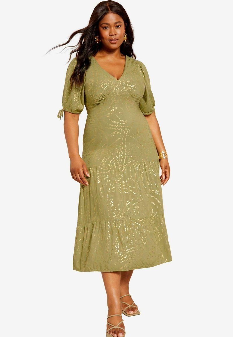 Curves Like These REGULAR FIT - Denné šaty - khaki green