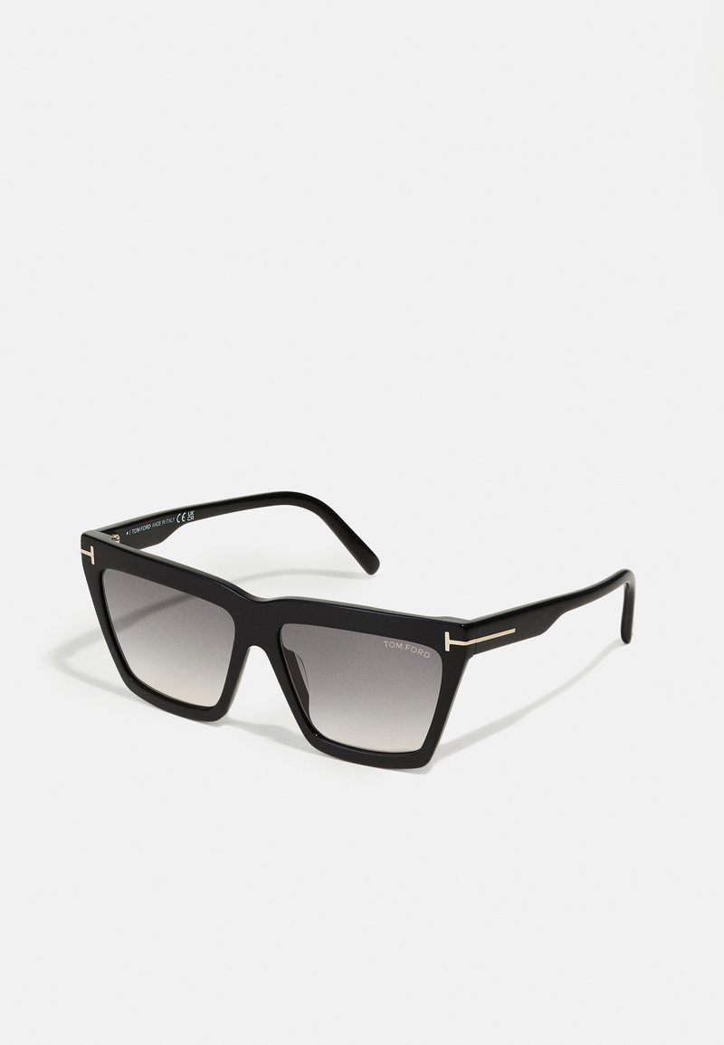 Tom Ford EDEN Sunglasses shiny black/gradient smoke/black Zalando
