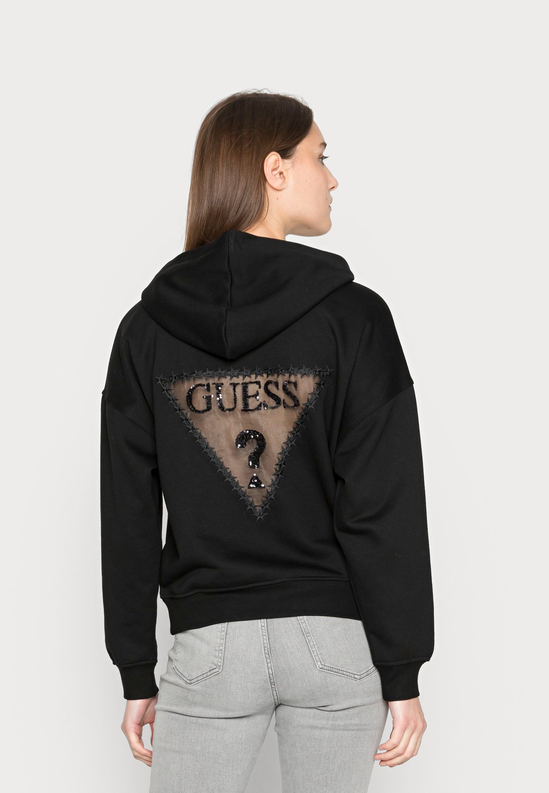 Guess MORGANE - Hoodie - jet black 