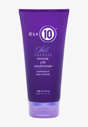 Tube violet de revitalisant miracle Soie Express It's a 10, 148 ml/5 fl oz, fabriqué aux États-Unis.
